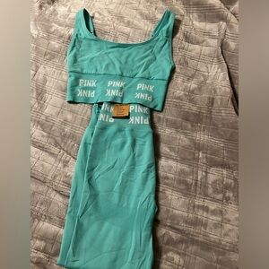 Victoria Secret PINK workout set. Leggings and sports bra. Both new w/tags